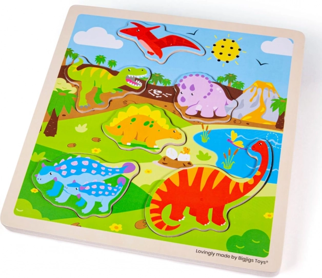 Puzzle à encastrer sonore Dinosaures