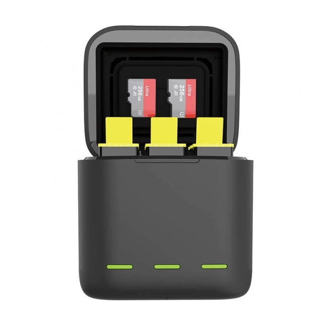 Chargeur Telesin à trois canaux avec 3 batteries pour GoPro Hero 12/11/10/9