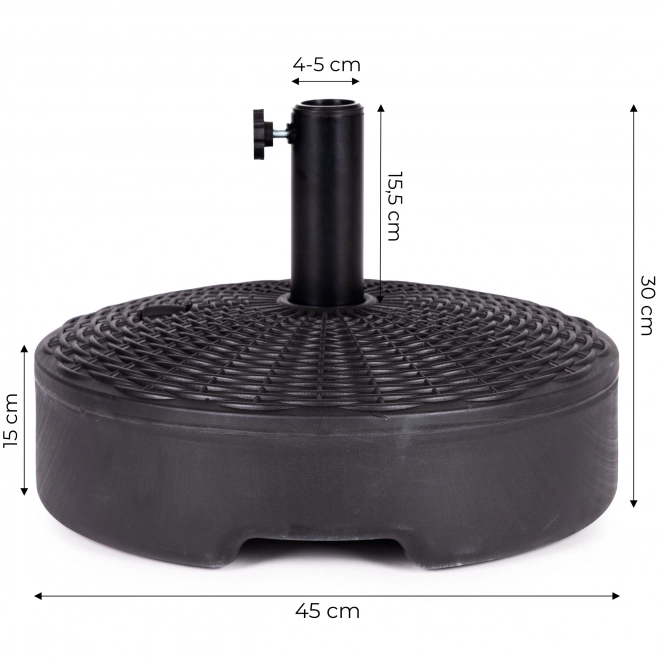 Support de parasol de jardin remplissable d'eau 22L MultiGarden