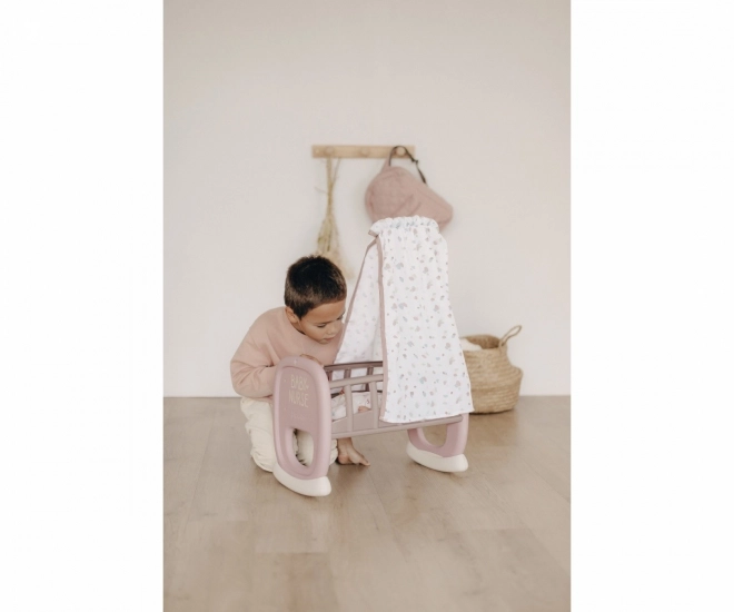 Berceau Smoby Baby Nurse avec baldaquin pour poupées