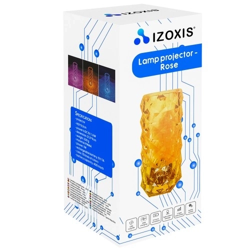 Lampe avec projecteur LED - rose, Izoxis 22518