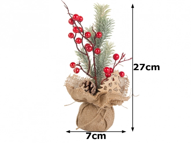 Décoration de table en roseau pour Noël
