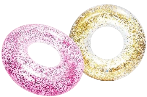 Cercle flottant à paillettes