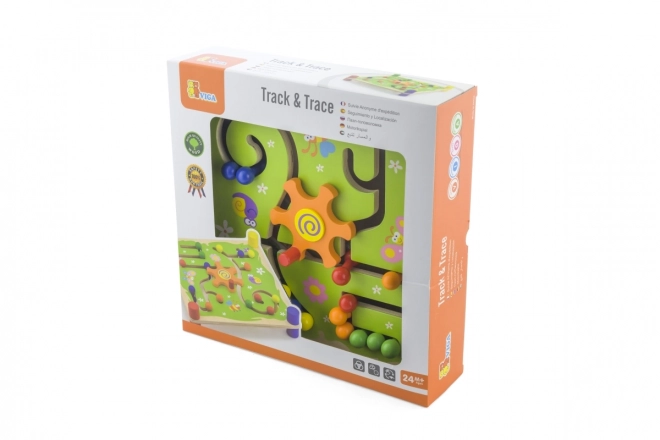 Viga Trop et Suivez Jeu Didactique en Bois Montessori