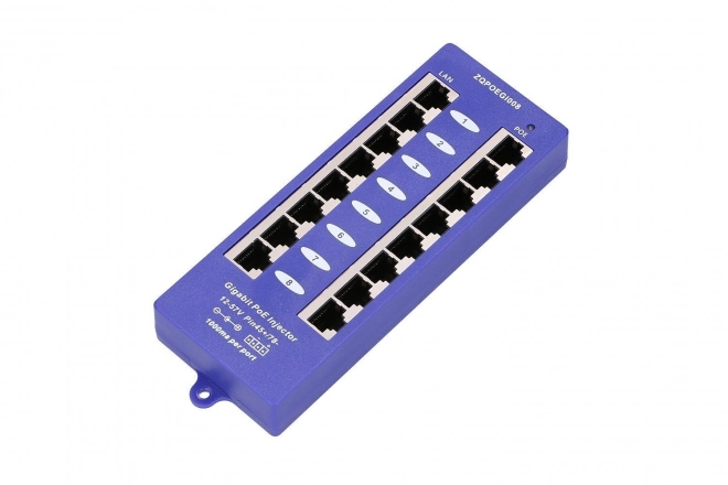 Injecteur PoE gigabit Extralink 8 ports
