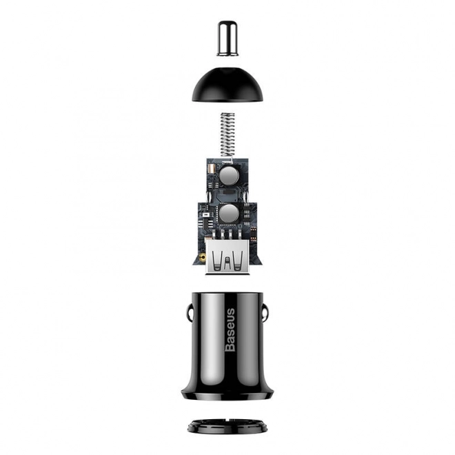chargeur voiture Baseus Grain Pro 2x USB noir
