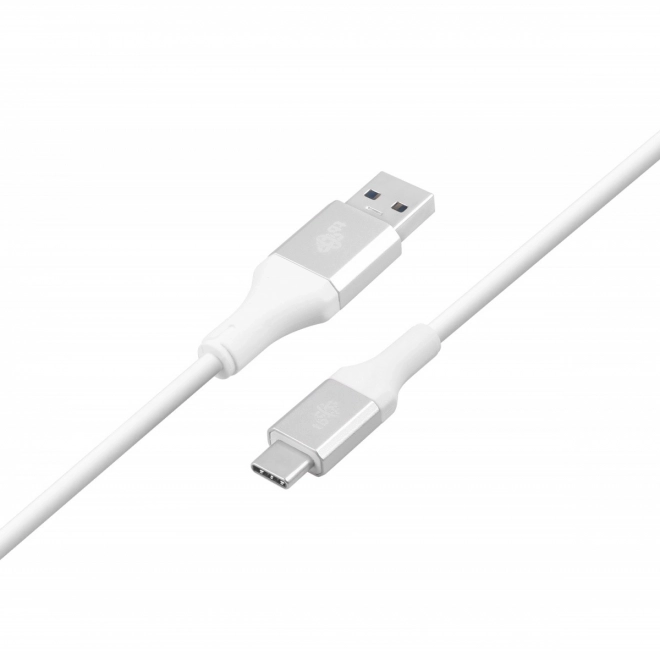 Câble USB 3.0 - USB C Blanc 2m PREMIUM 3A TPE