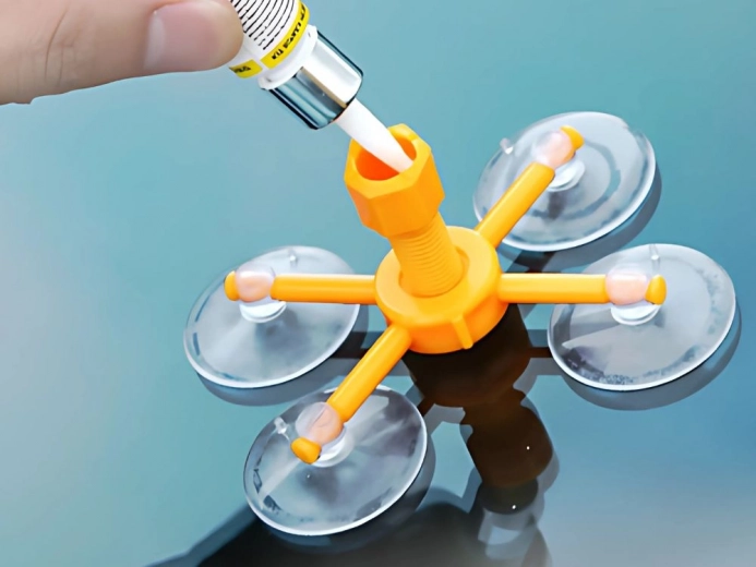 Injection précise de résine