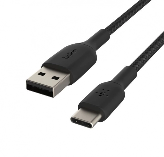 Câble tressé USB-C vers USB-A 3m noir