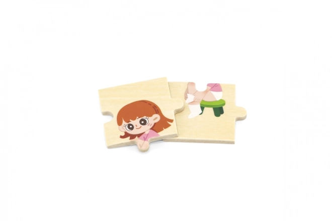 Puzzle en bois habillage