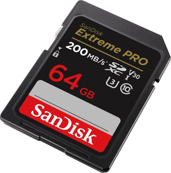 Carte mémoire SANDISK EXTREME PRO SDXC 64GB 200/90 MB/s UHS-I U3 (SDSDXXU-064G-GN4IN)