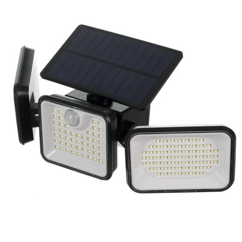 Lampe de jardin solaire 180 LED avec détecteur de mouvement et crépusculaire