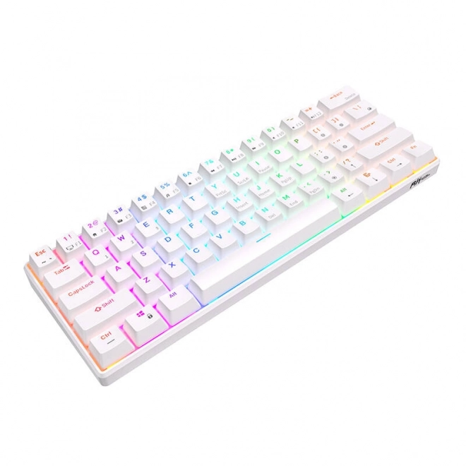 Clavier mécanique Royal Kludge RK61 RGB blanc
