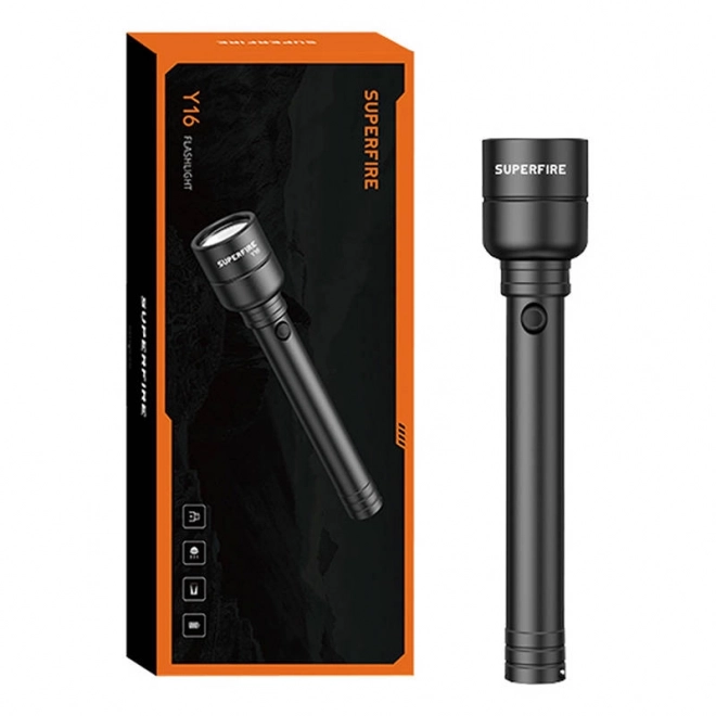 Lampe de poche Superfire Y16, 1700lm, USB-C