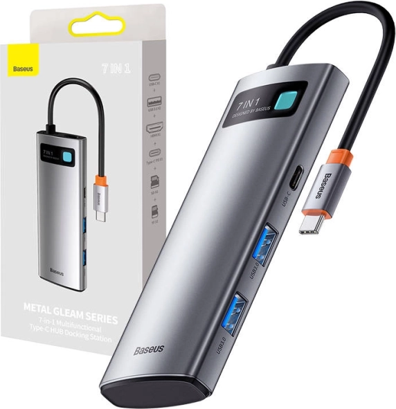 Baseus adaptateur USB-C 7-en-1 avec HDMI et USB 3.0