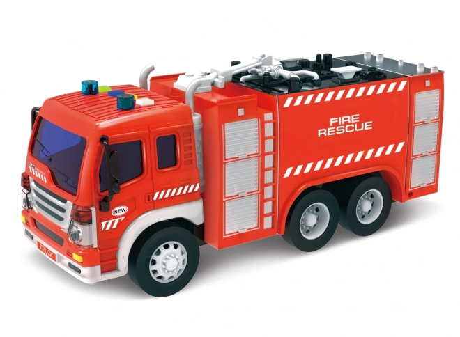 Camion de pompiers avec lance et effets 28 cm - emballage tchèque