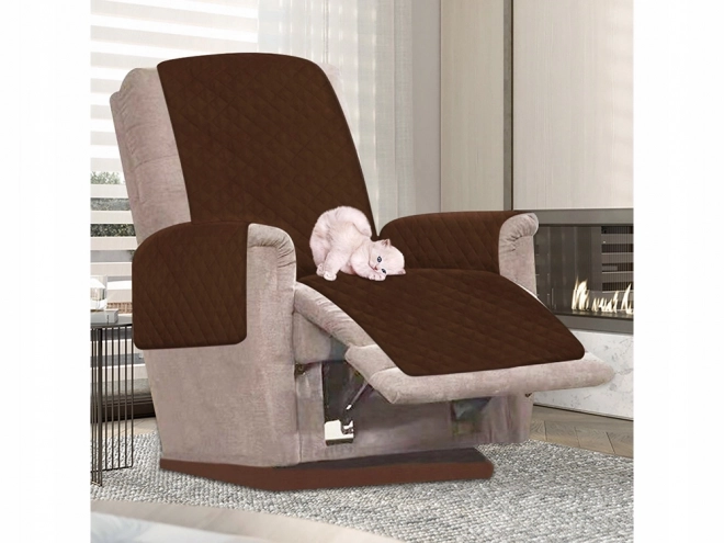 Housse de fauteuil réversible matelassée