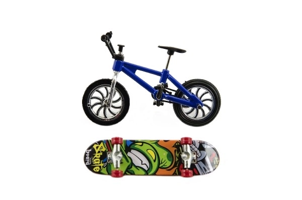 Roue + skateboard à doigts en plastique à visser 10 cm sur carte