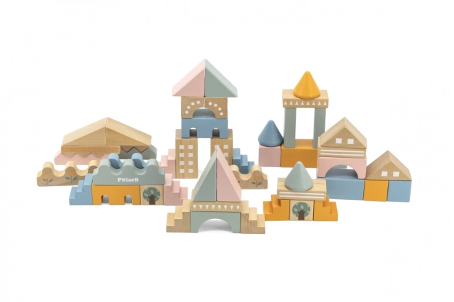 Jeu de construction en bois 50 pcs