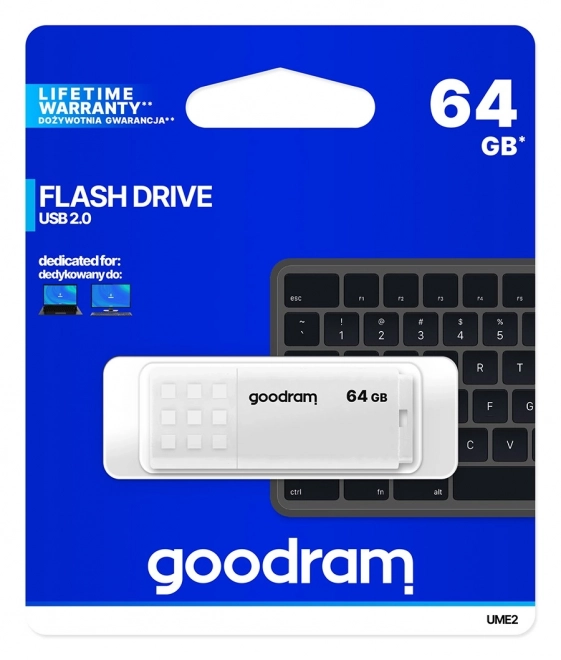 UME2 64GB USB 2.0 Clé USB blanche