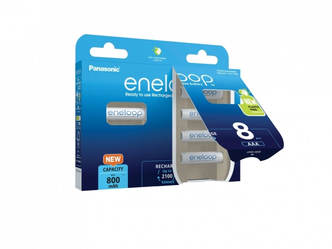 Batteries rechargeables Eneloop AAA 800 mAh 8 pcs