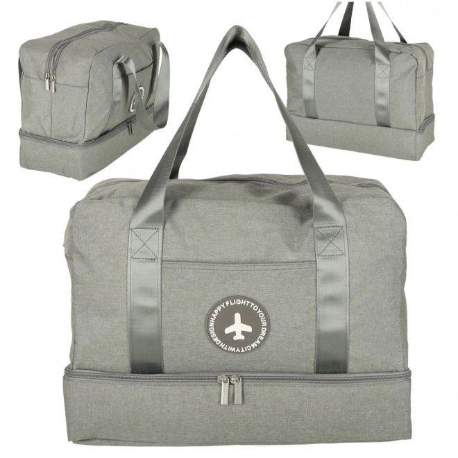 Sac de voyage pour bagage à main 39 x 18 x 30 cm gris