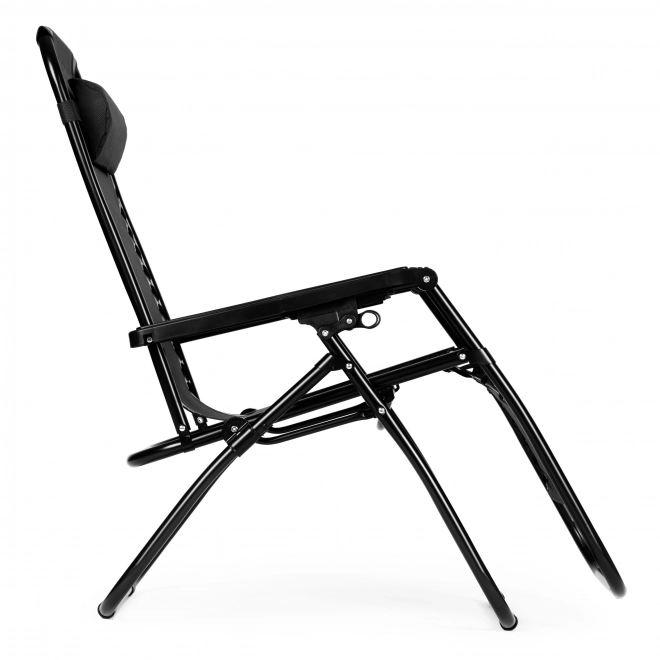 Chaise de jardin avec dossier réglable ZERO GRAVITY ModernHome - noir