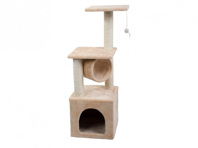 Arbre à chat griffoir maisonnette tour 92cm
