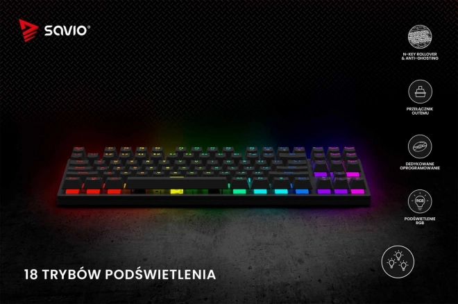Clavier mécanique Savio Tempest X2 RGB Outemu Brown