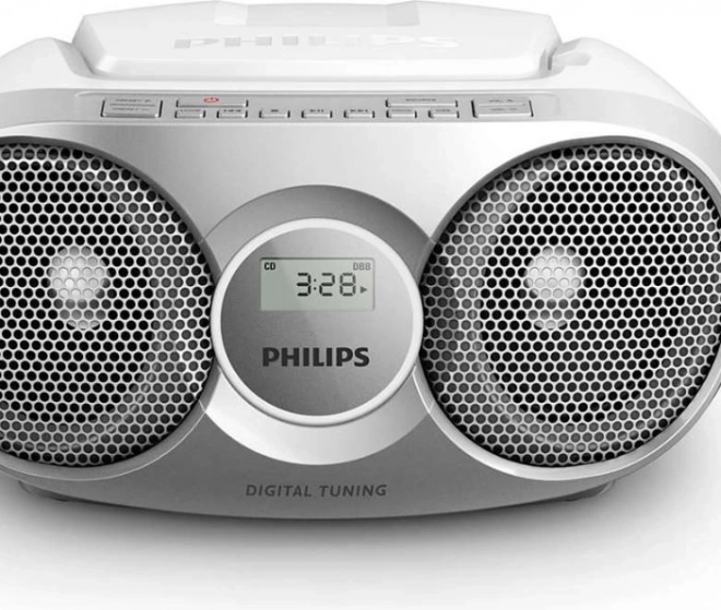 Radio portable avec CD argenté