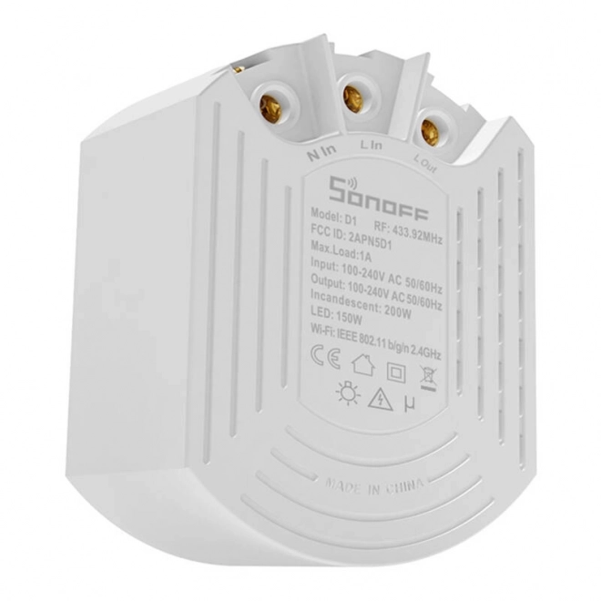 Variateur de lumière intelligent Sonoff D1 avec télécommande