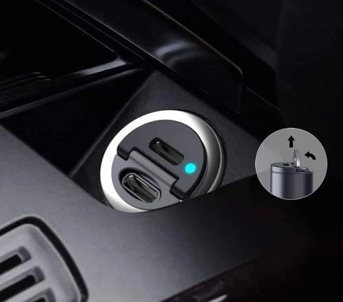 Charge rapide via 2× USB‑C avec PD 30 W et QC 3.0