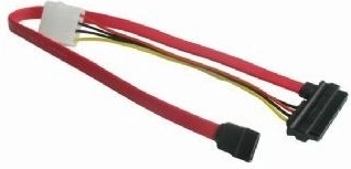 Câble SATA données + alimentation combo 0,35 m