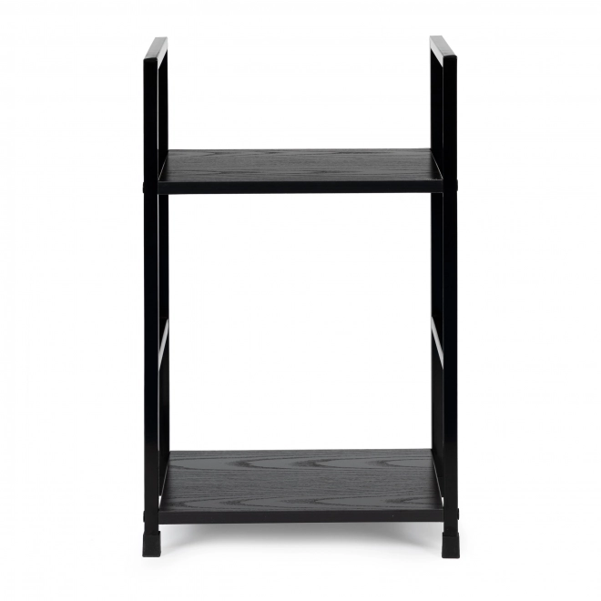 Table de chevet moderne en bois avec 2 étagères LOFT