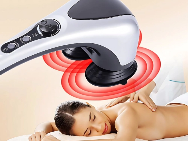 Appareil de massage double vibrant avec lumière infrarouge