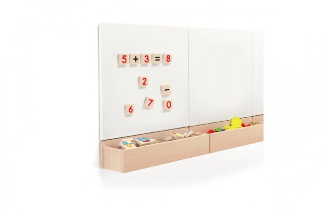 Nombres en bois magnétiques 40 pcs