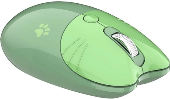 Souris sans fil MOFII en forme de chat - Vert