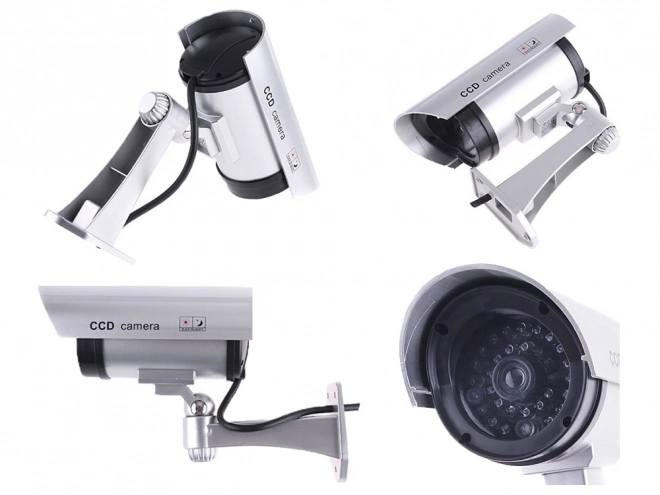 Fausse caméra industrielle avec lumière LED rouge