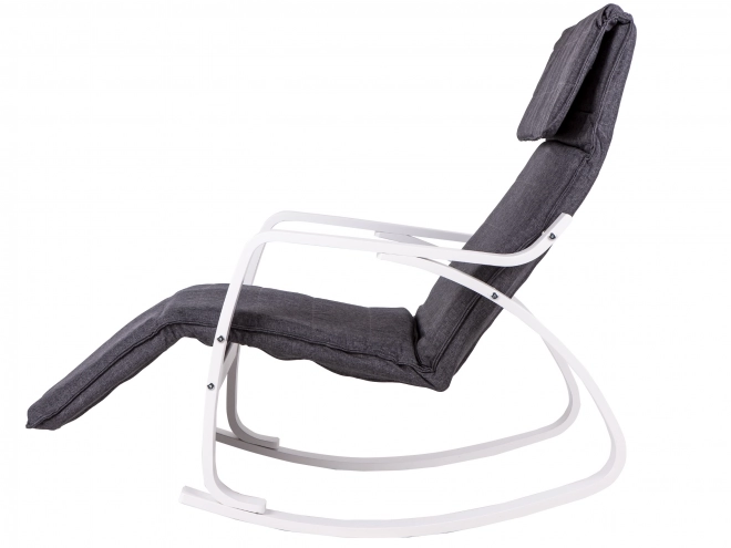 Chaise à bascule finlandaise avec repose-pieds