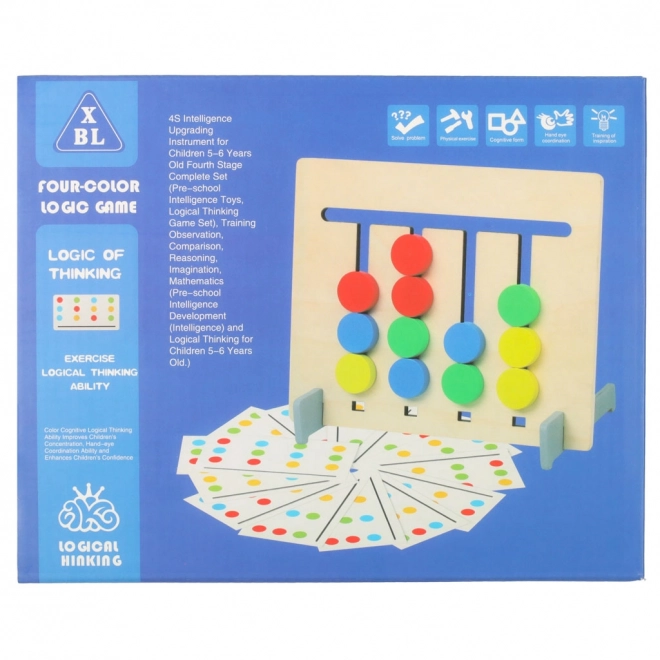 Jouet éducatif en bois Montessori - Association des couleurs des fruits