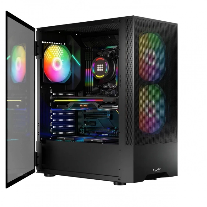 Boîtier Arya ARGB USB 3.0 Midi Tour Noir
