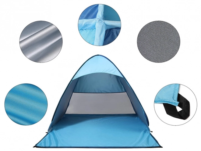 Tente de plage autoportante avec protection UV