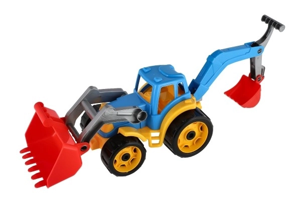 Tracteur avec pelle et excavateur