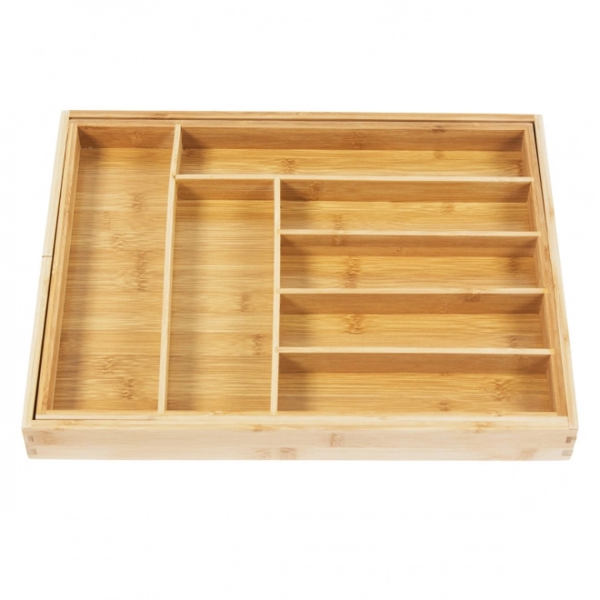 Organisateur extensible en bambou pour couverts