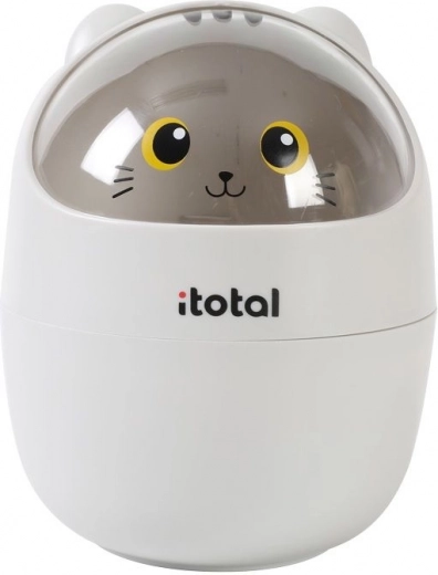 Adorable design de chat gris