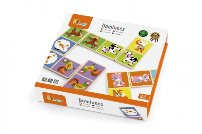 Viga Domino en bois Ferme 28 pièces Montessori
