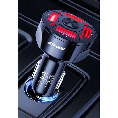 4x chargeur USB pour voiture + câble Xtrobb 19907