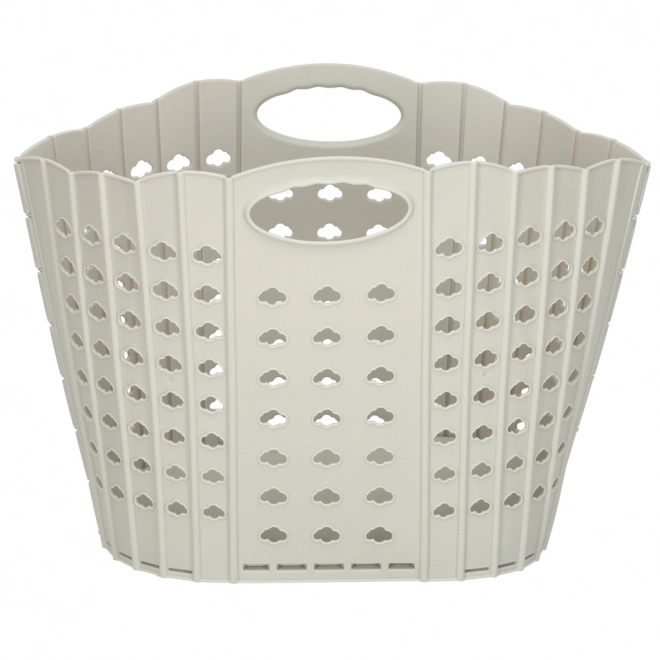 Panier à linge pliable organisateur de salle de bain gris