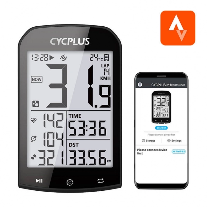 Compteur vélo GPS Cycplus M1
