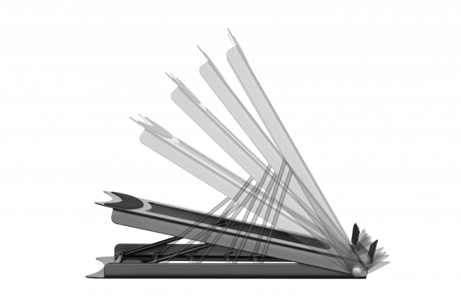Support pliable pratique pour ordinateur portable avec 5 angles réglables